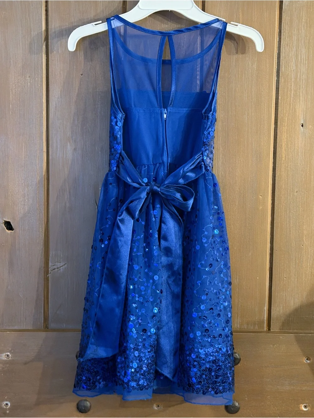 Ruby Rox Girls Size 8 Royal Blue Sequin Party Dress Formal Wedding Pageant